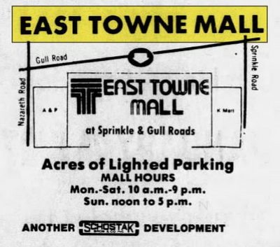 East Towne Mall (Gull Crossing, East Town Mall) - Jan 25 1979 Article (newer photo)